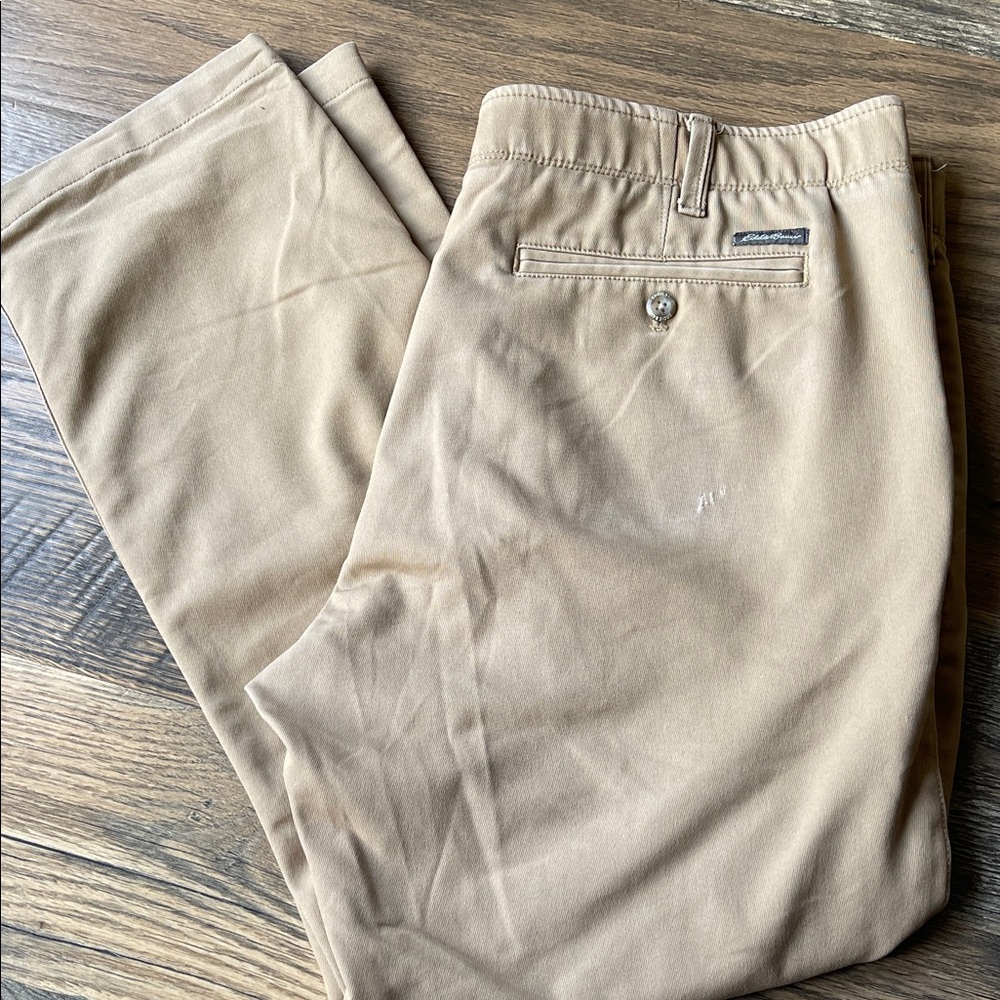 Eddie Bauer tan chino pants 38 x 32